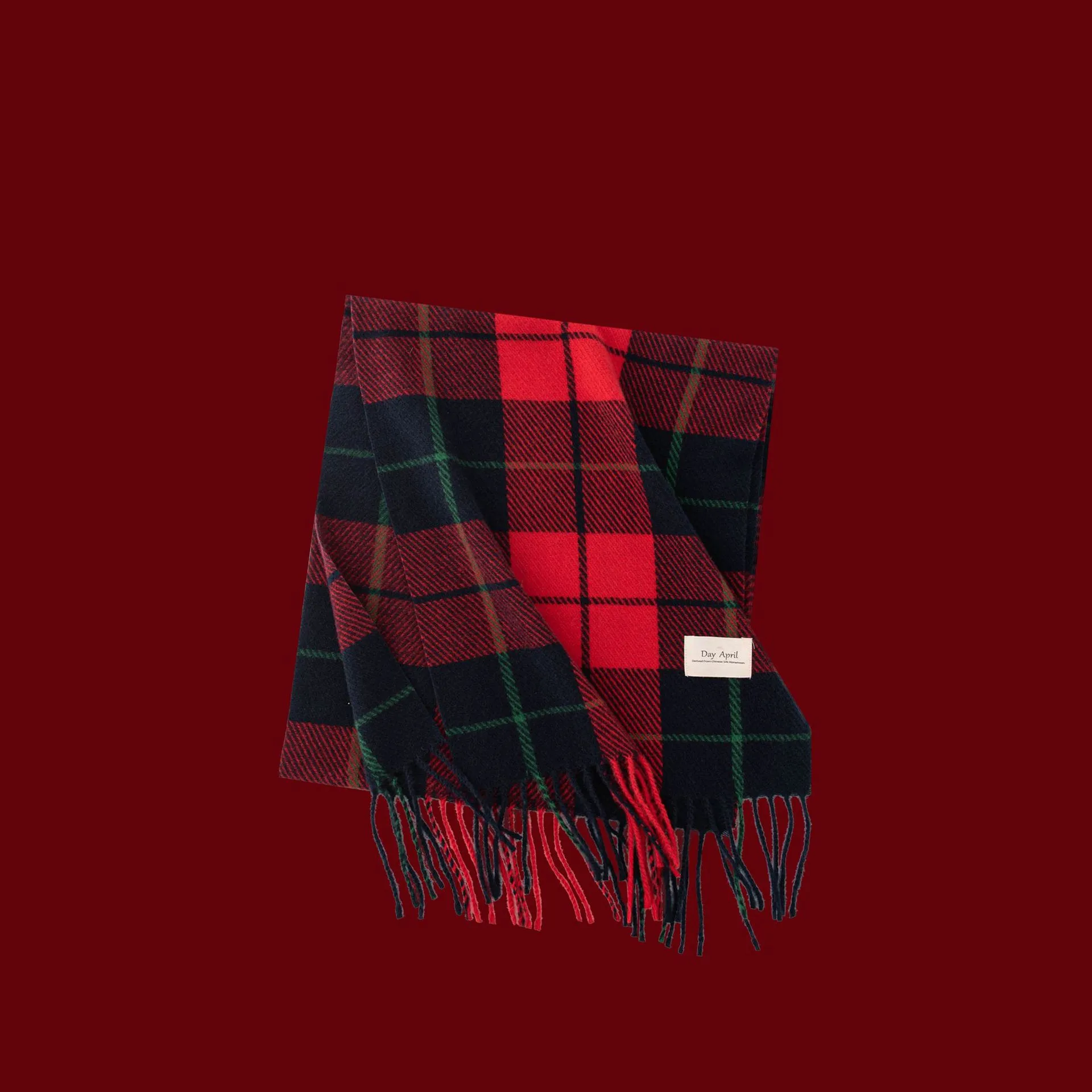 Customized Text LOGO Tartan Plaid Scarves for Women Winter, Long Scarves for Women with Fringe,Super Soft Scarf for Women Winter