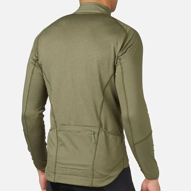 Factory Wholesale Plain Gym Compression Green Zip up Hoodies for Men in Bulk No String