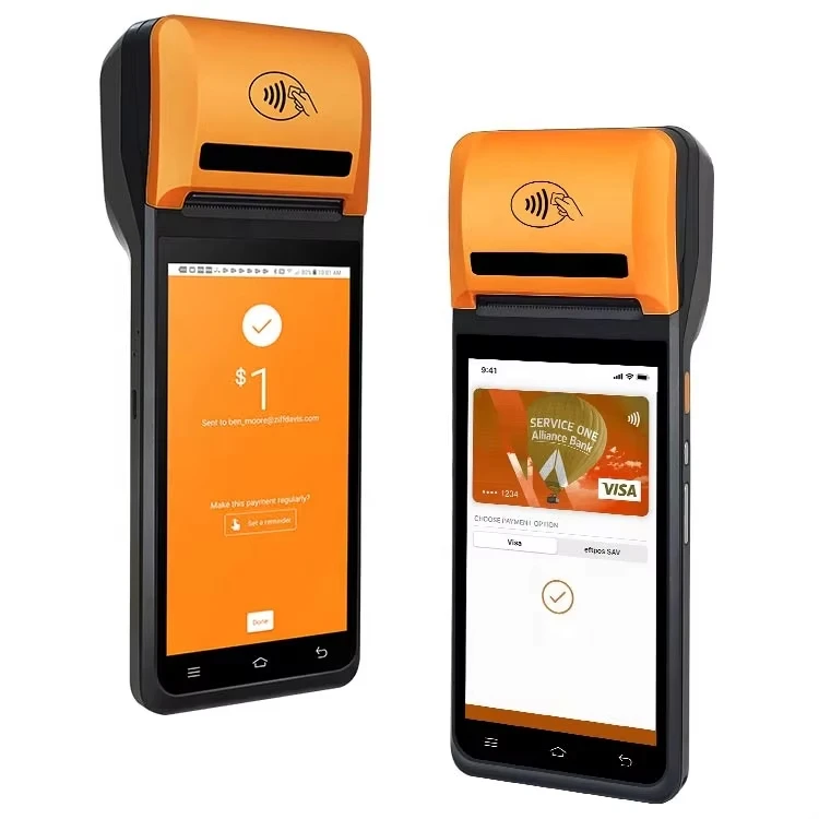 Pos портативное все в одном Pos-устройство 4G Android 13 парковочное устройство POS-терминал