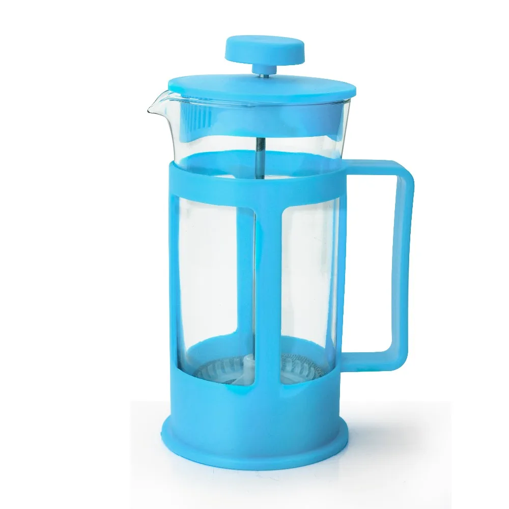 LEYING Hot Sales Free Sample 350ML Black Color Tea & Coffee  Maker Kitchen Glass French Coffee Press Coffee Pot