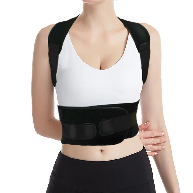 Магнитный регулируемый бандаж для спины, защита поясницы, тренажер для взрослых, Корректор осанки
