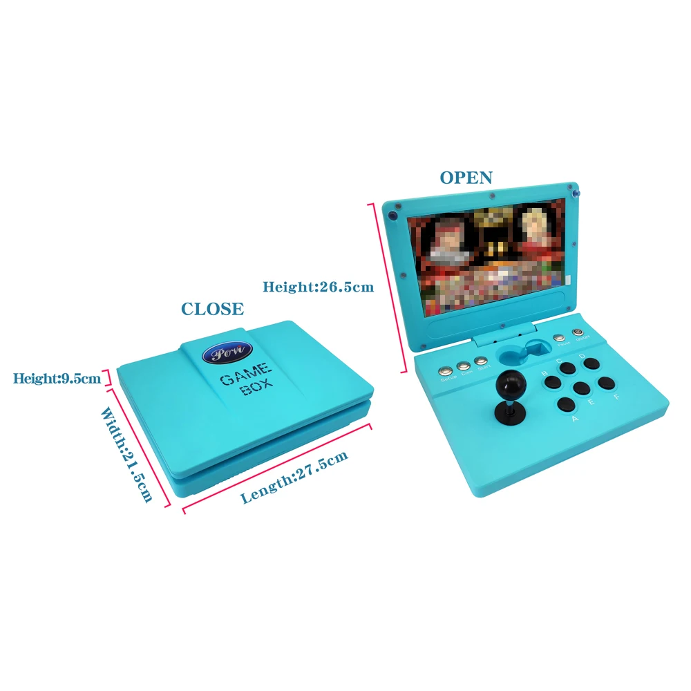 2022 new Pandora box CX 2800 in 1 Folding mini arcade machine supports 1-2 players 10.1 inch 720P HD video game console