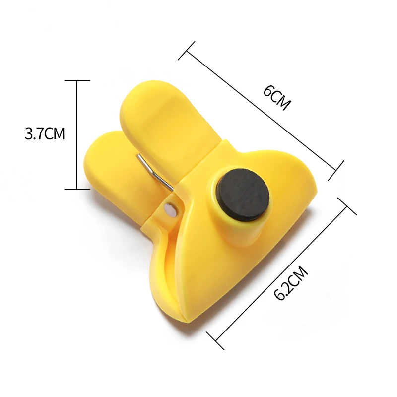 Customizable colors Pack Of 6 Colorful Plastic Chip Bag Clips Seal Pour Food Storage Bag Sealing Clip