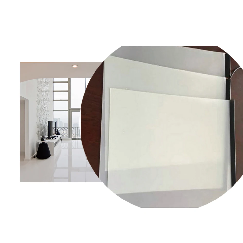 2024 Electronic Self-adhesive type PDLC film Switchable smart film for Projector Screen  light transmission