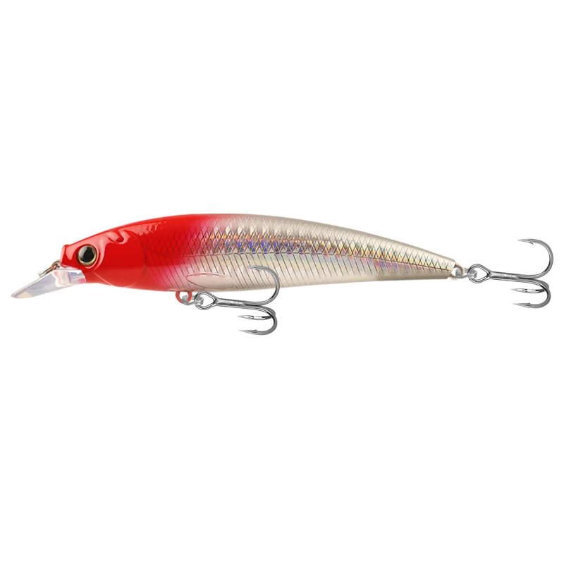 11cm 15g Minnow Fishing Lure Inductor Floating Minnow Hard Bait 3D Bionic Fish Eyes 8 Colors Artificial Hard Lure
