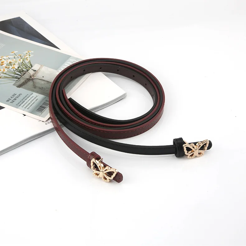 Factory Direct Sales New Butterfly Snap Button Waist Fashion Belt Blazer Woolen Coat Sweater Ladies Decorative Belt