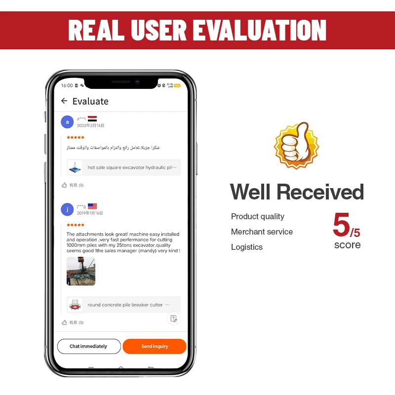 Hydraulic Breaker Hammer for Mini Excavator - Durable, Heavy-Duty Hydraulic Rock Breaker with Fine Heat Treatment Design