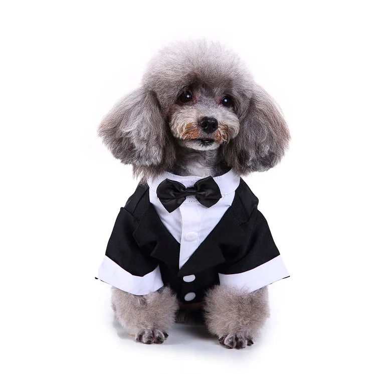 Новая одежда для домашних животных, костюмы для собак, одежда для собак с пересечением границ, смокинги, свадебные платья, платья-трансформеры для домашних животных