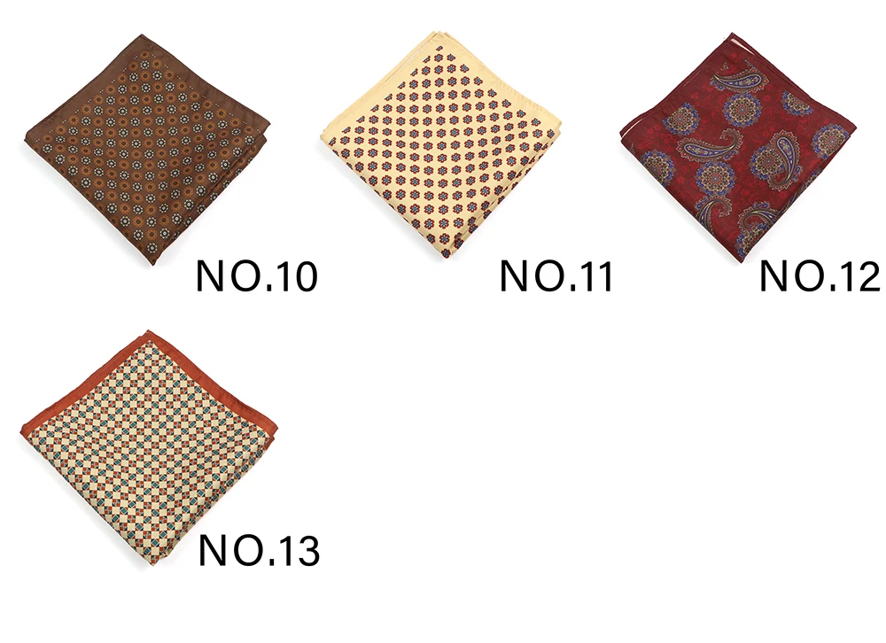 Hot sale Popular fashion Pattern Handkerchief Flower Embroidered Fabric Pocket Square