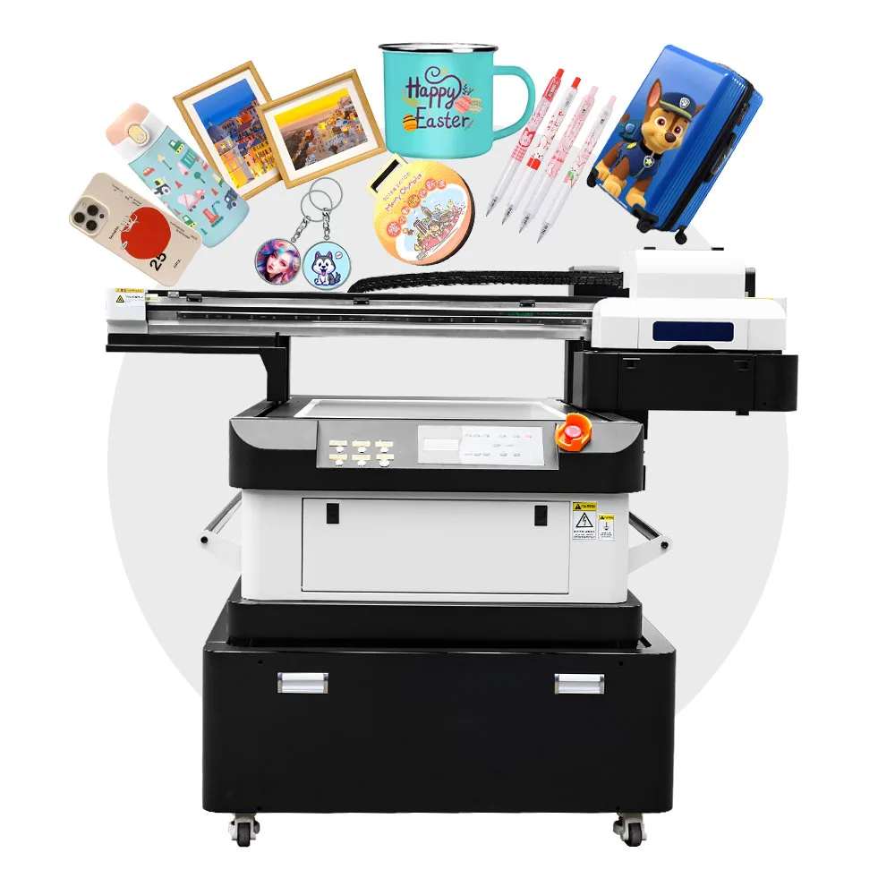 Lancelot uv flatbed printer 6090 digital flatbed printer uv digital inkjet label printer i1600 i3200
