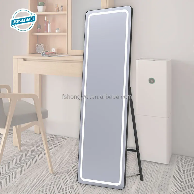 
2021 Dressing full length Mirror with touch sensor anti fog change CCT dimmable factory direct 