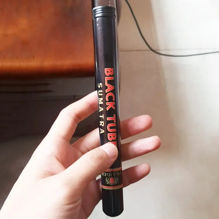 
custom logo printed aluminum cigar tube with screw cap metal packaging 