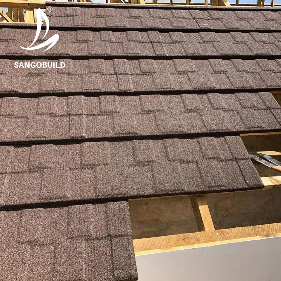 Новые материалы для крыши Jamaica дешевая металлическая черепица с каменным покрытием 1340*420 мм