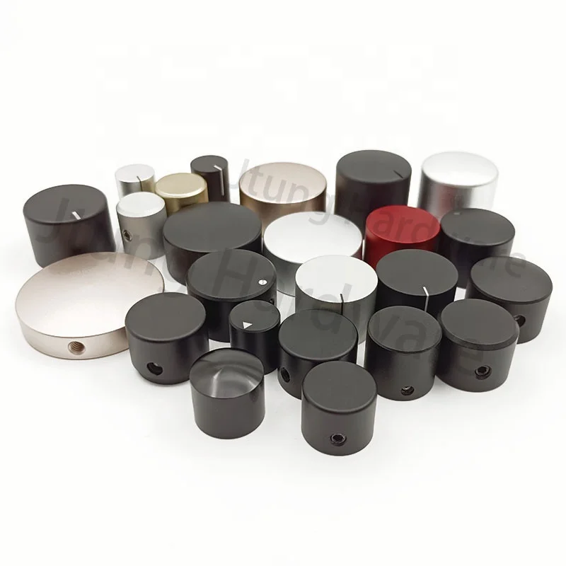 High Quality Metal Aluminum Encoder Switch Volume Control Knob fit for Spline Teeth D Shaft