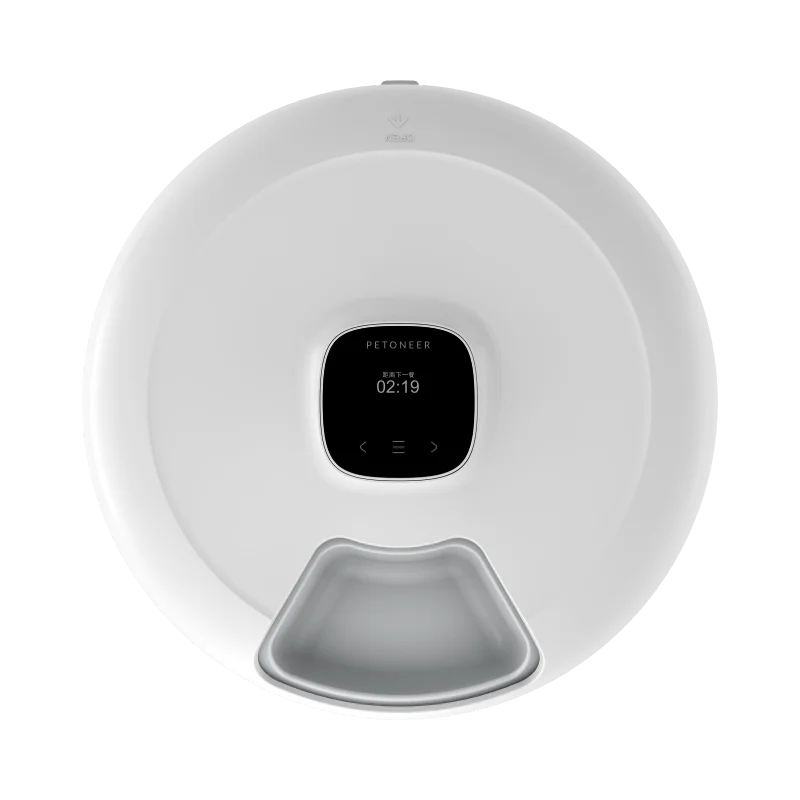 Six Meals Pet Feeder Hot Selling Pet Supplies Cat Treat Food Dispenser LED Display USB Type-C Support Batteries as Backup