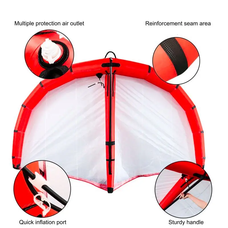 Custom 4 Sqm Inflatable Skate Kite surfing wing Hydrofoil SUP Wind Wing
