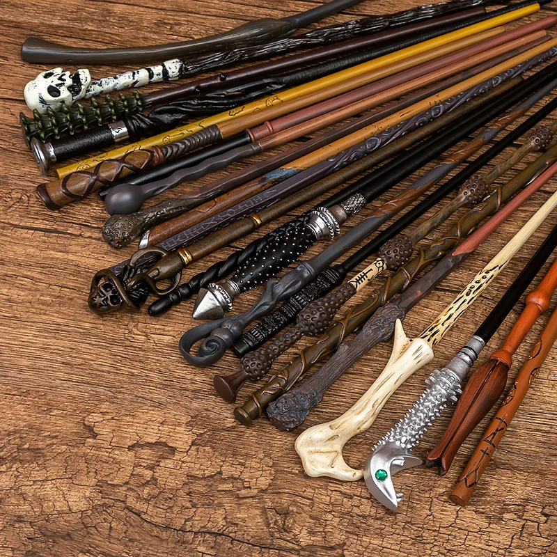35-42cm Harries Resin Collectible Witch Wizard Cosplay Hermione Magic Wand Full Range of Stage magic stick Christmas Gifts Toys