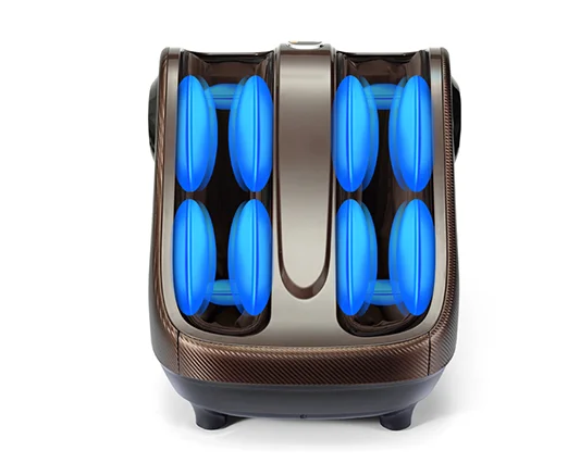 China Supplier Wholesale 53.5*52.5*58.5cm Multifunction Brown Massage Foot Machine for Foot Massage