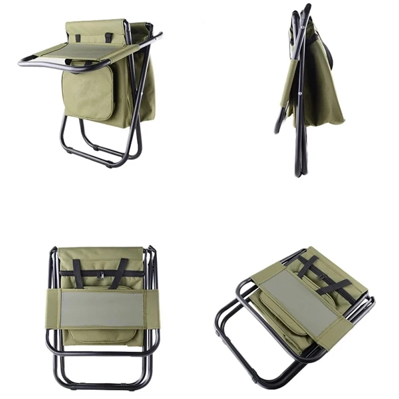 Camping Fishing Stool Cheap Leisure Beach Chair Outdoor Portable Collapsible Seat Comfortable Backpack Folding Cooler Bag Chair