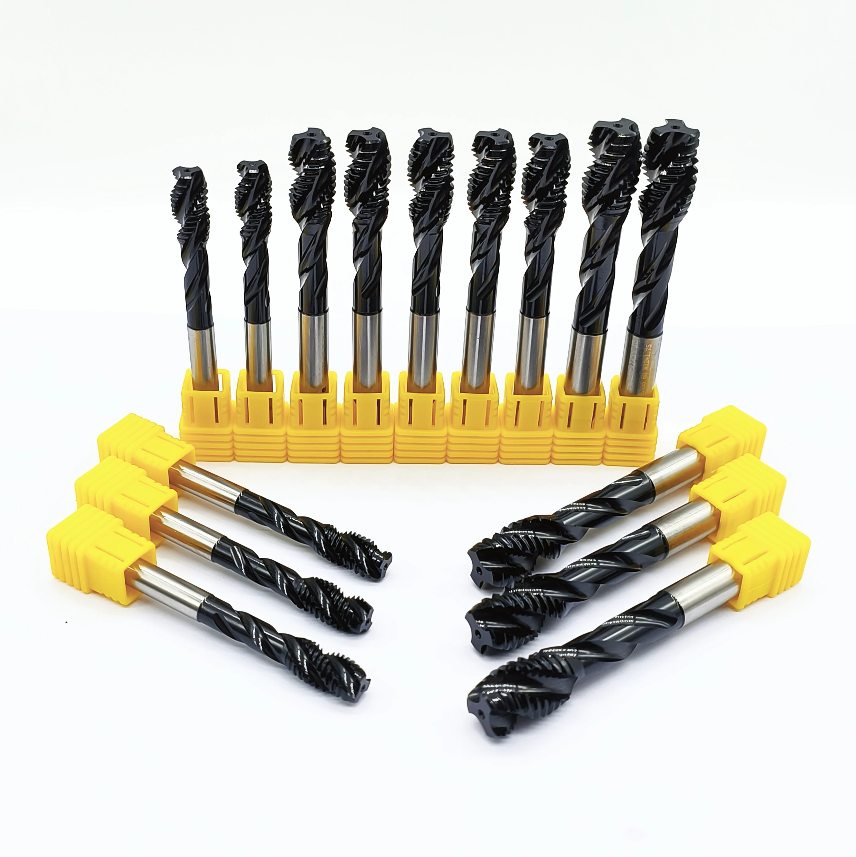 High Performance KTL HSS-E Spiral flute Tap Threading Tap Suitable for alloy steel  stainless steel  ductile cast iron