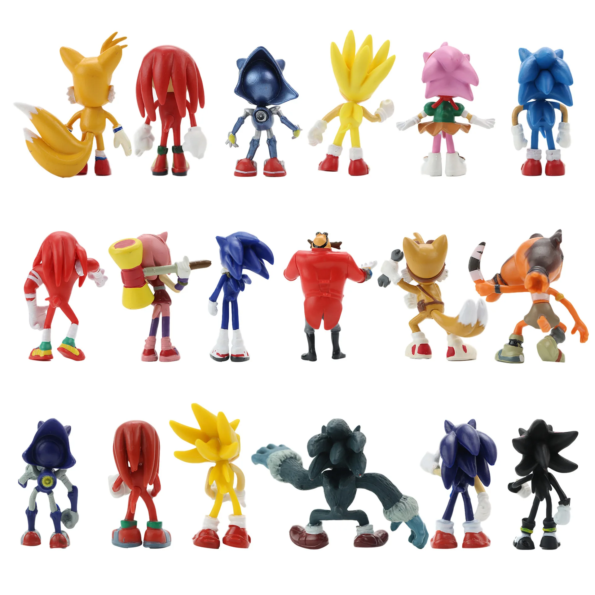 Hot Selling Cartoon action Anime Super Sonics Figurine PVC Figure Toys Game Model Doll Figure Ornaments for Boys Kids Gift