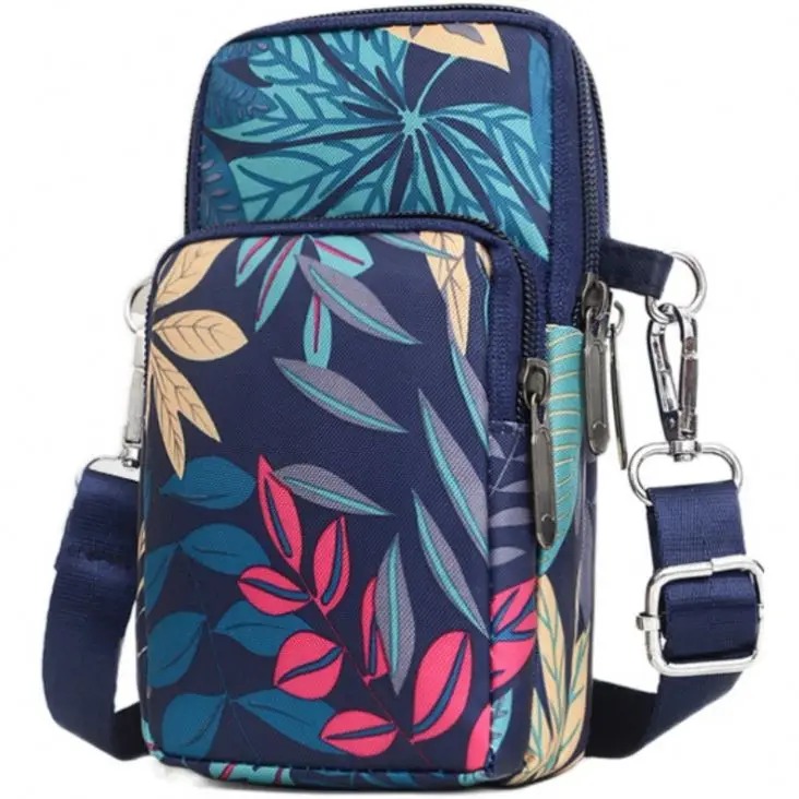Women Nylon Mobile Phone Bag Female Designer Shoulder Bag Arm Bag Lady Wallet