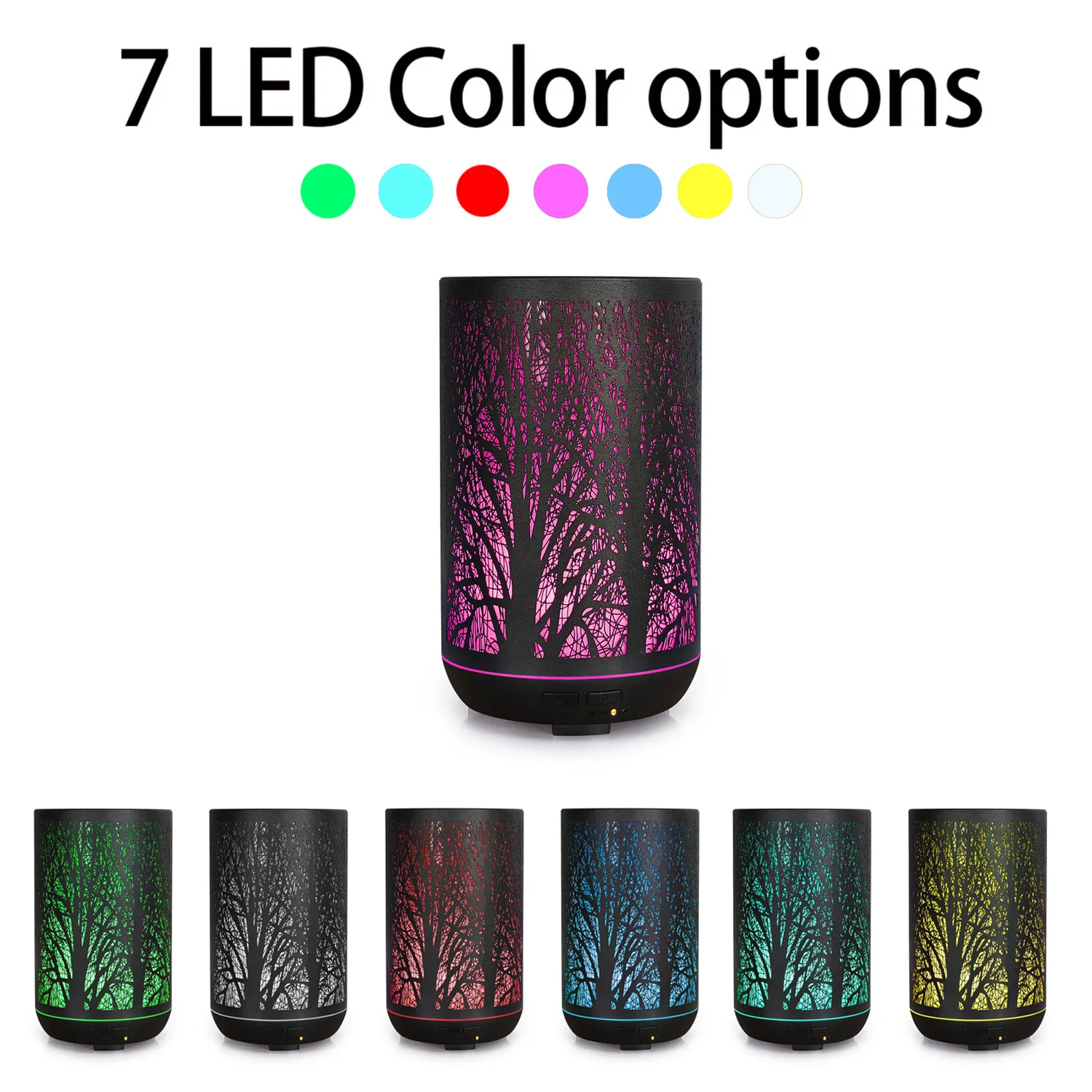 300ml Iron Metal Ultrasonic Aromatherapy Diffuser Craft Luxury Aroma Essential Oil