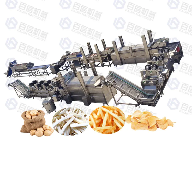 Factory Custom Full Automatic Frozen French Fry Machinery Industrial Production Line French Fries Processing Machine Line