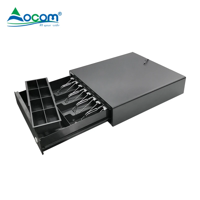 ECD-335-X OCOM 335Mm Mini Electronic Cash Register Drawer Metal Money Box Pos  Rj11 Billing Machine Cash Drawer