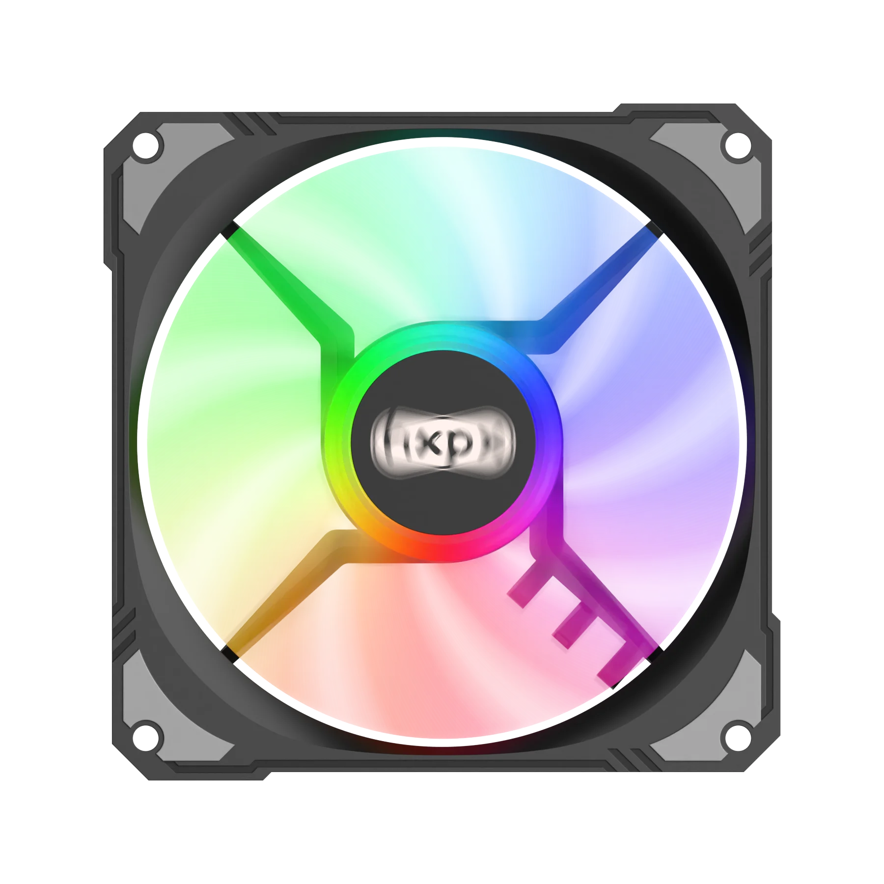 OEM Frozen ice F-FI12 12cm Black D-4PIN Case fan lil heatstick PC Computer CPU Cooling fan PUS Molex 4PIN Fixed color LED ARGB