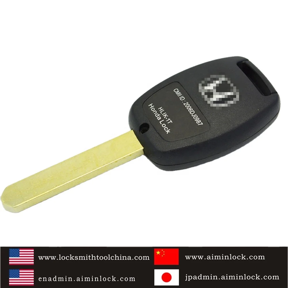 Hot sale auto transponder key casing car key shell cover 3 button remote control key case for Honda