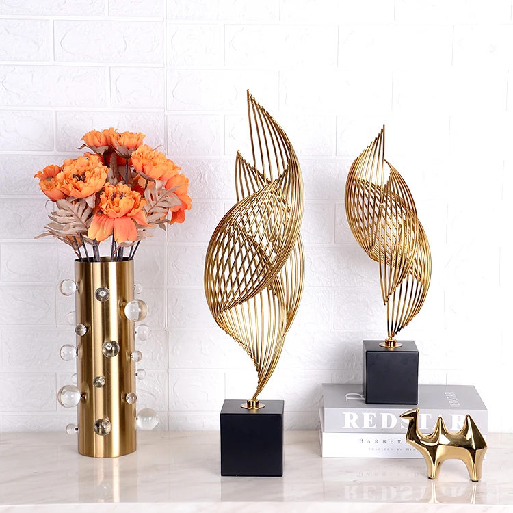 Luxury gold Creative accessories ornaments art decoration table products home decor