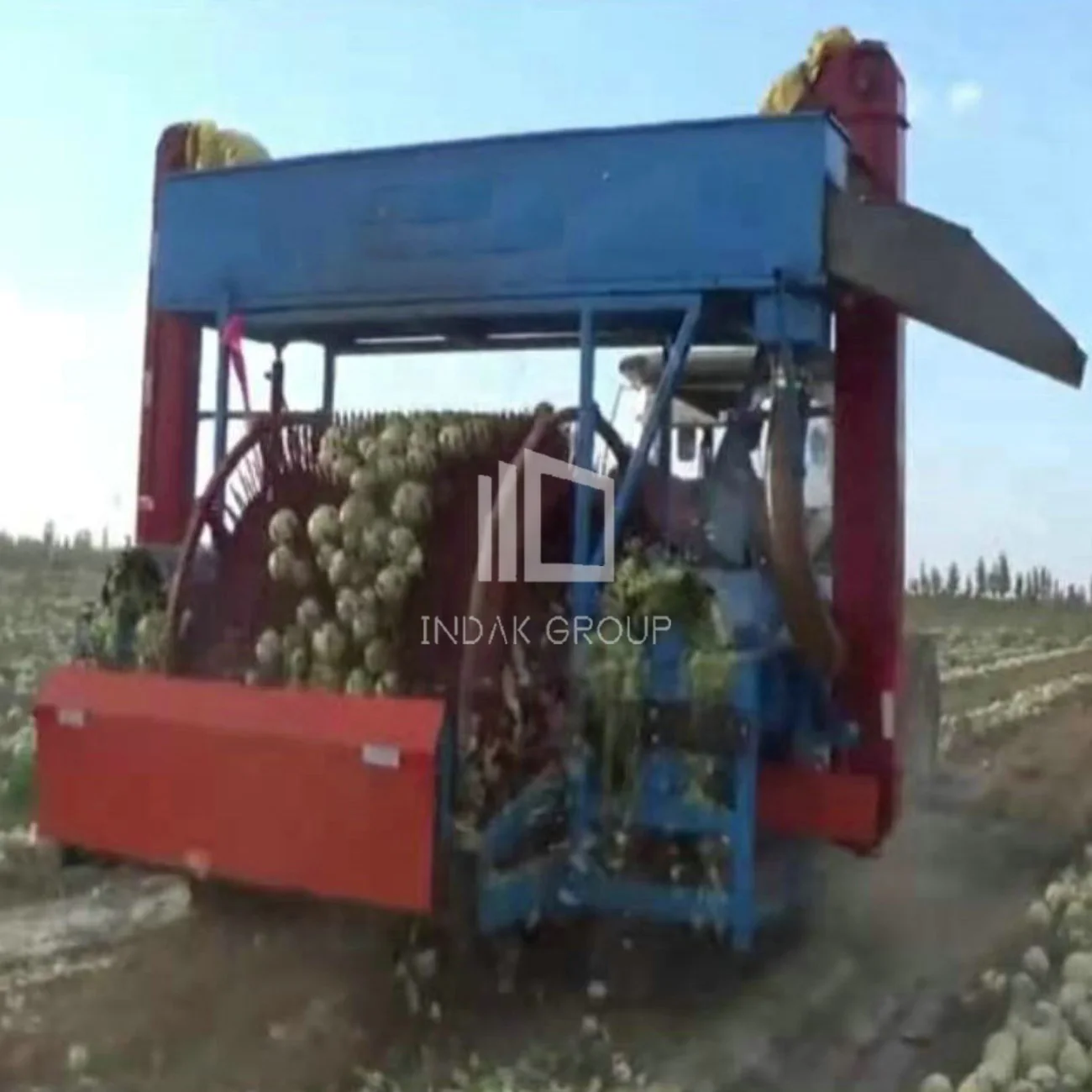 Seed melon harvesting machine/seed extracting machine