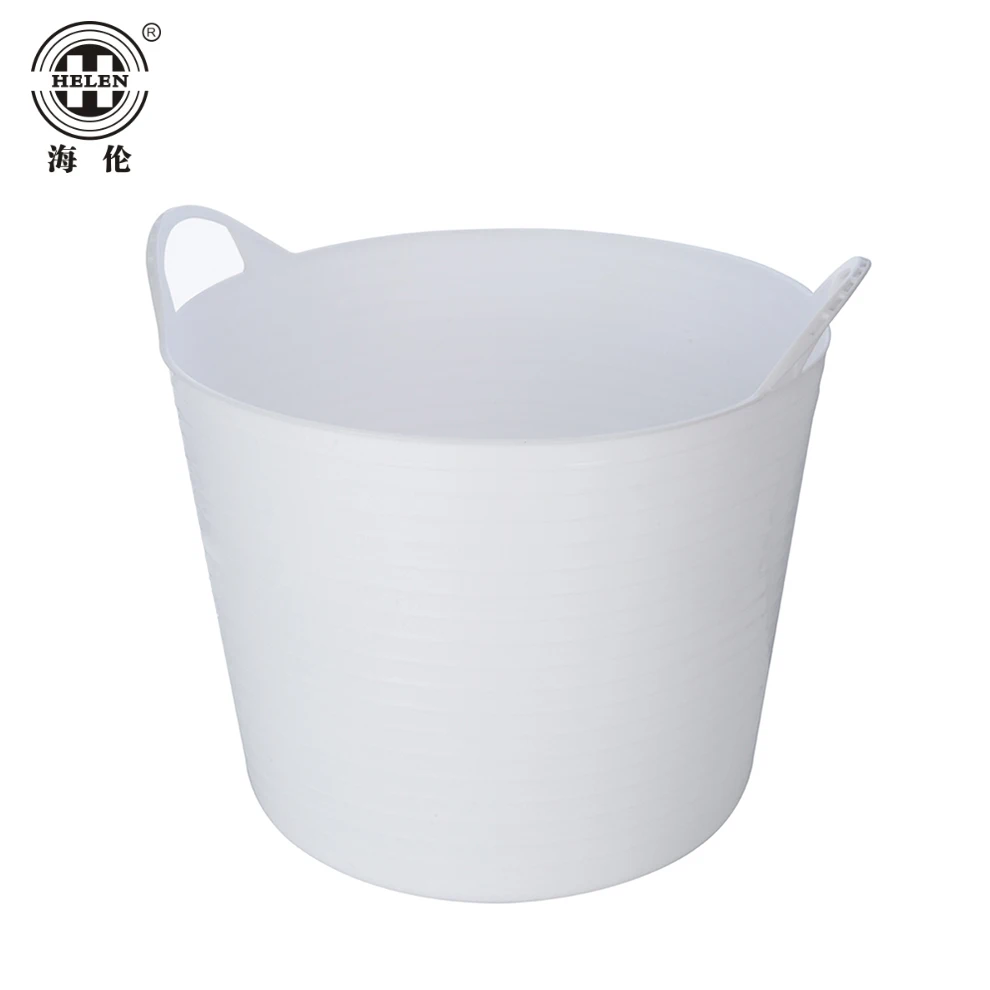 Hot Sell PE Flexible Tubs/Storage /Builders /Garden Bucket  with Two Handles 25 Litre Plastic Bucket