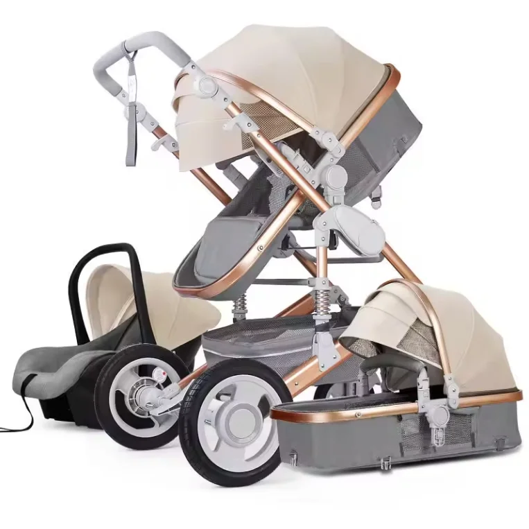 wholesale baby stroller 3 in 1/good quality cheap baby pram/China new design black luxury baby carriage for sale