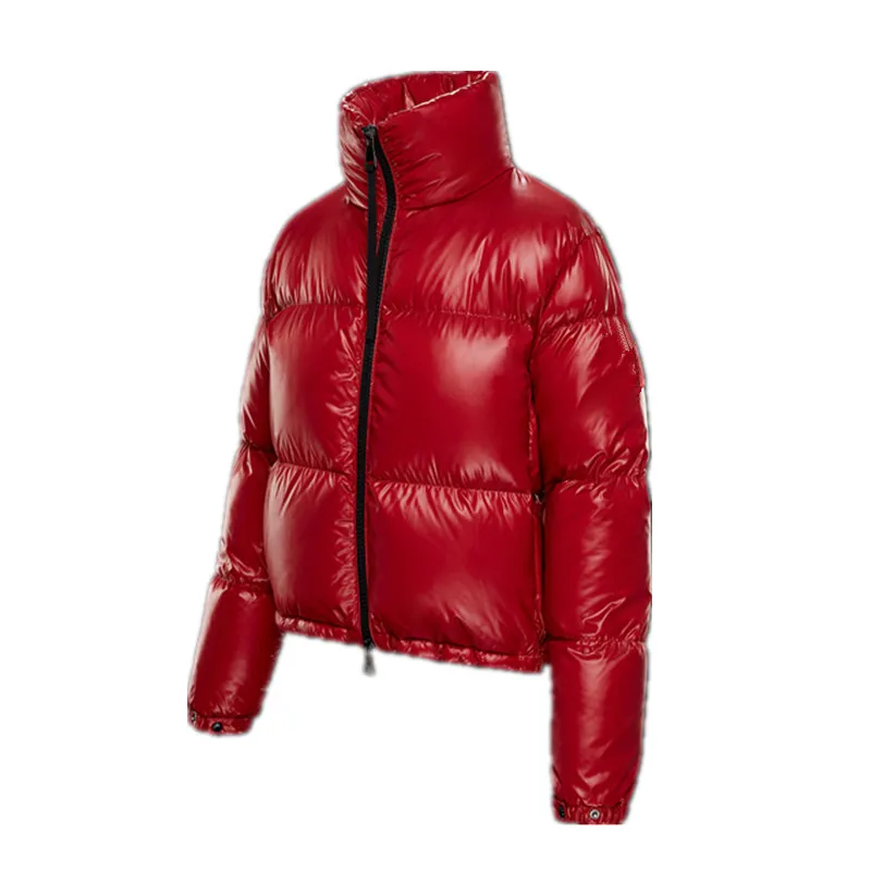 2024 Ladies fashion red puffer winter jacket women bubble coat