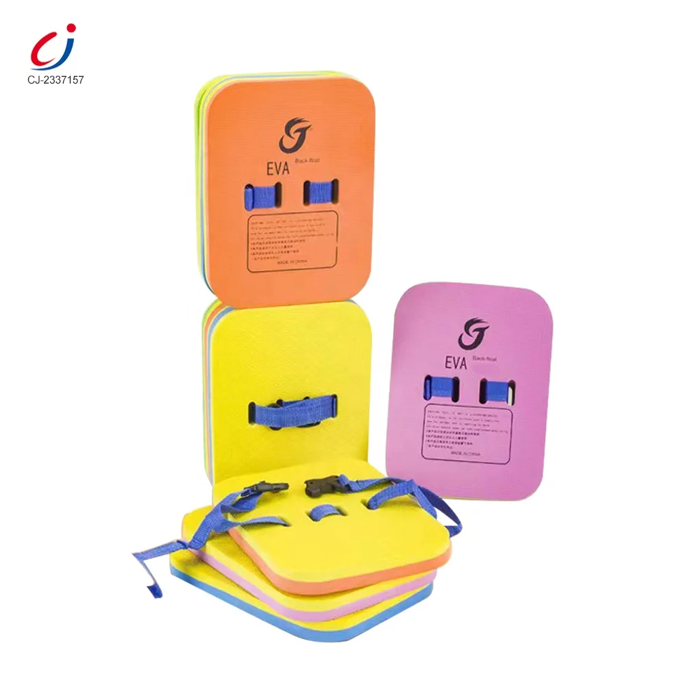 Custom printing EVA water play safety back floating foam swimming belt swim trainer square kids bubble swim back float