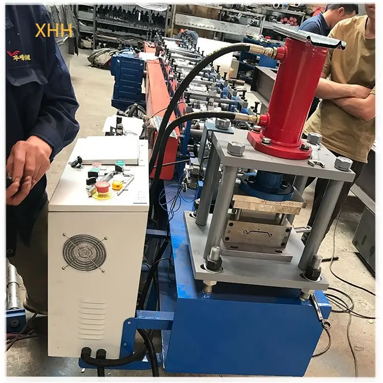 Roller Assembly Extrude Aluminum Shutter Slat Roll Form Profile Making Metal Folding Door Frame Machine