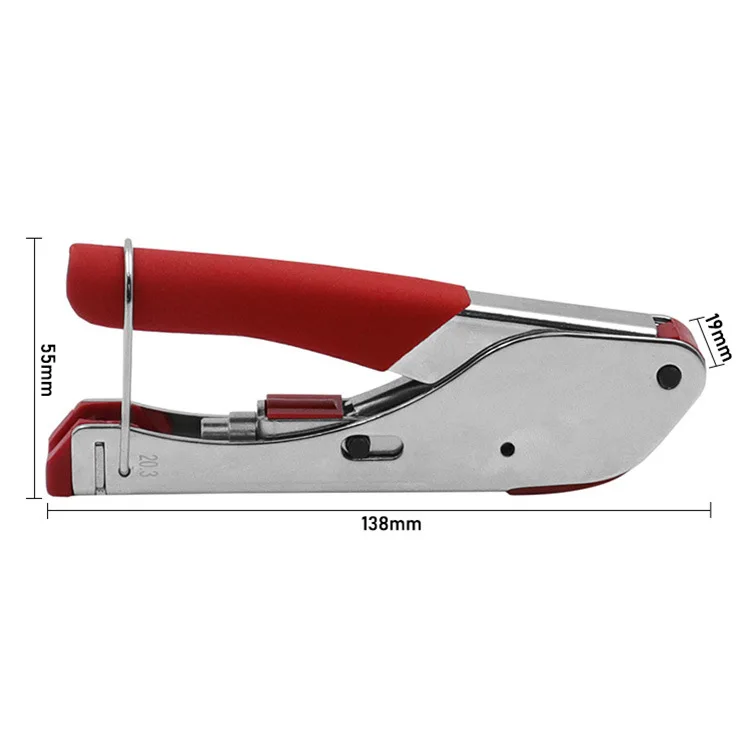 New Compression coaxial cable crimping tool F RG6 RG58 RG59 connectors Coax Crimper