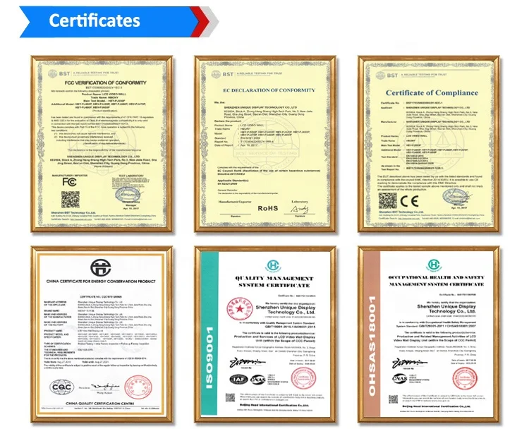 3X3 Led Video Wall 46 Inch With Floor Stand Bracket