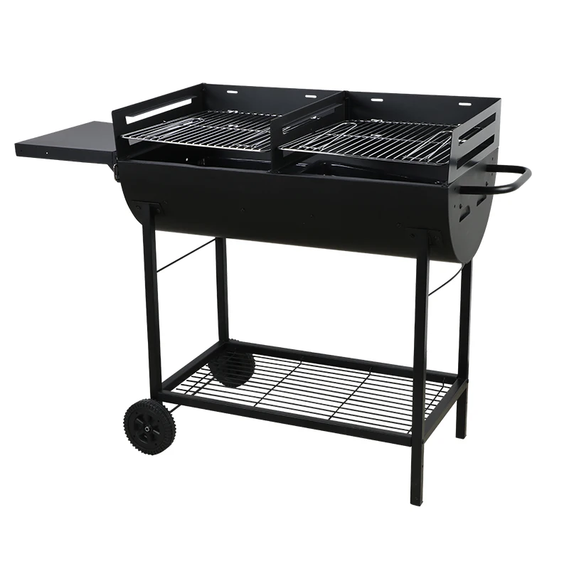 China manufacturer barbecue Portable grill trolley outdoor charcoal grills bbq for camping party