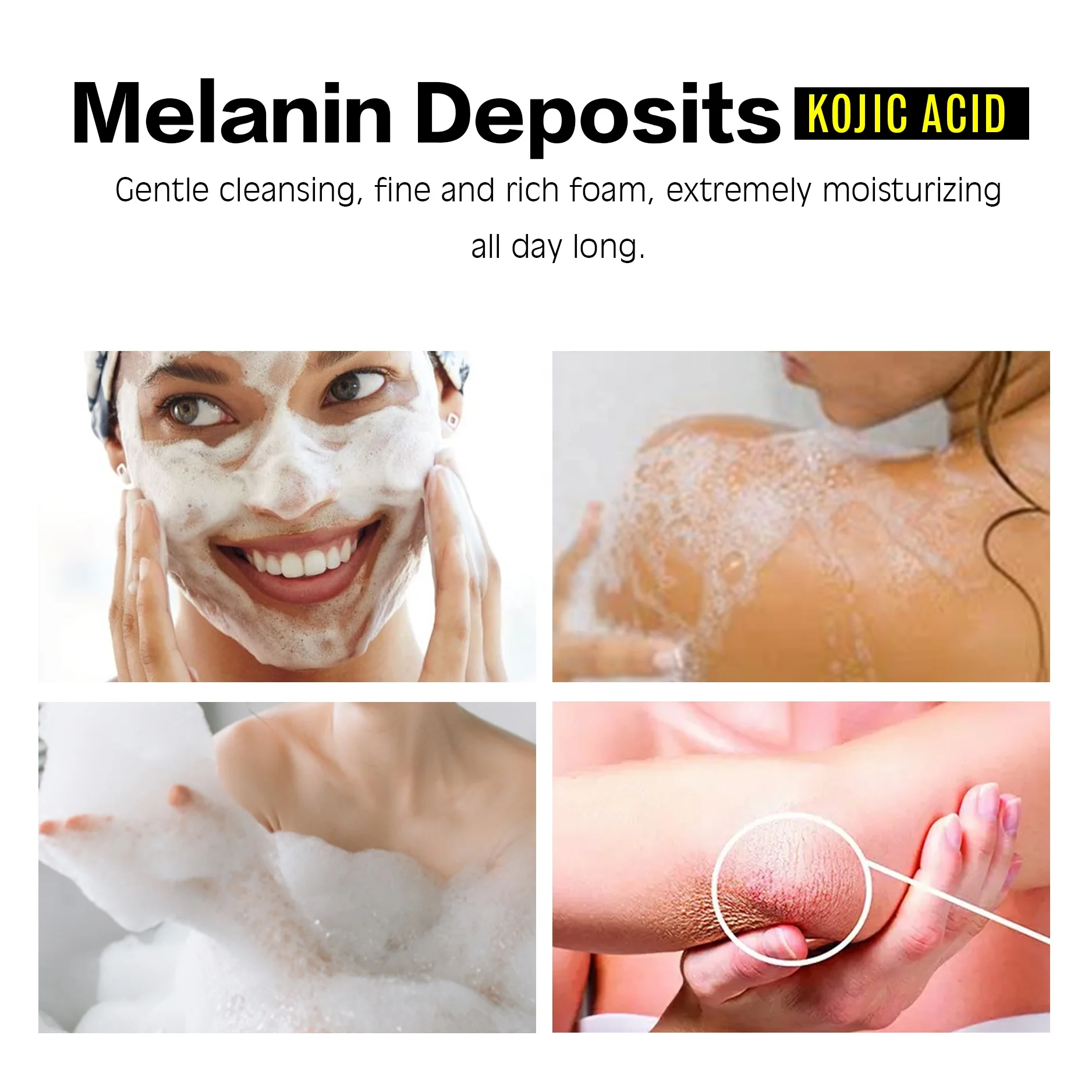 ailke Natural Glutathio Kojic Acid Lemon hyperpigmentation removal Whitening Soap With turmeric Vitamin C  E