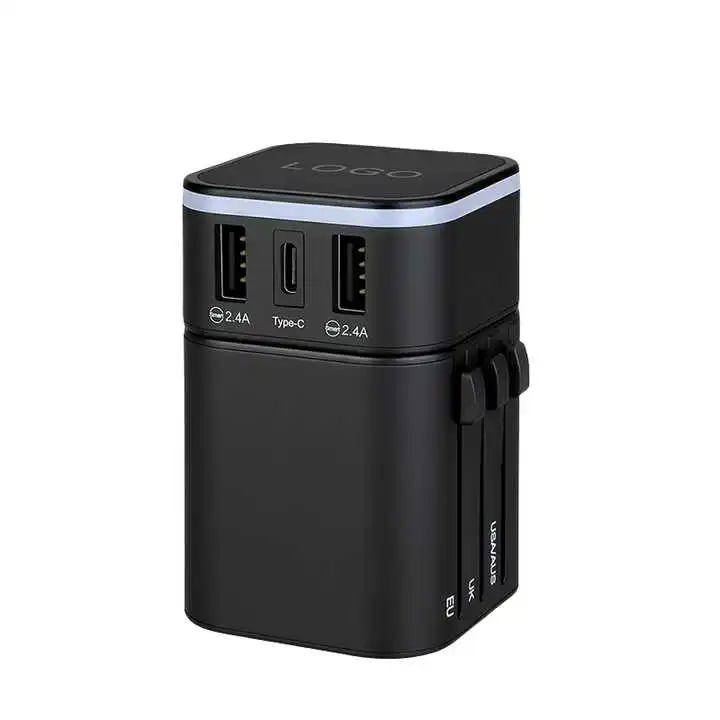 Universal Travel Adapter PD Fast Charging International Plug Converter Worldwide Travel Charger All in One for EU US UK AUS