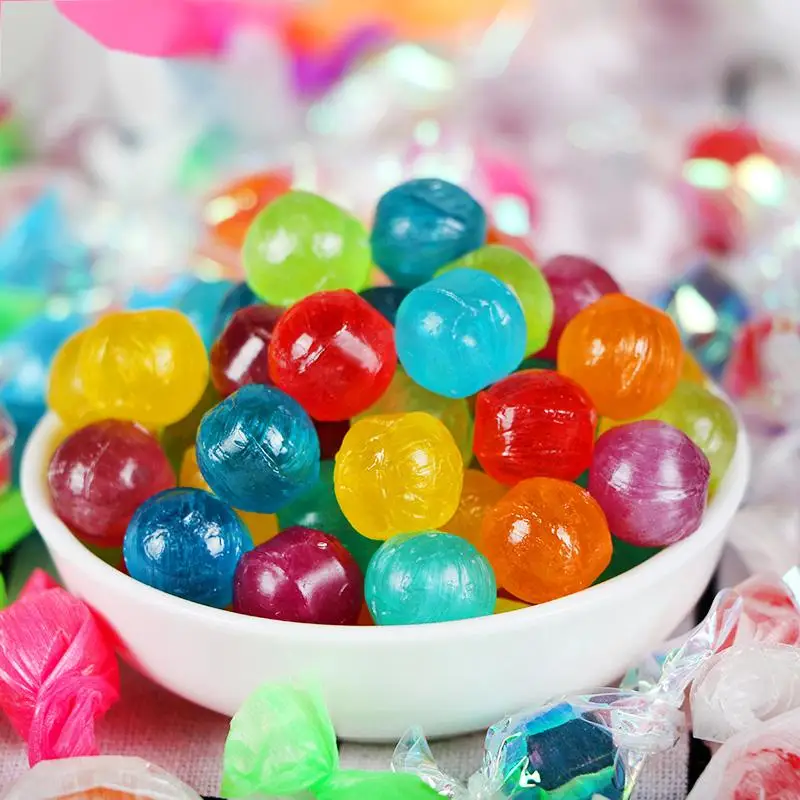 Mini Hard Candy Sweet Fruity Flavor Bag Packaging Multi-colored hard candy
