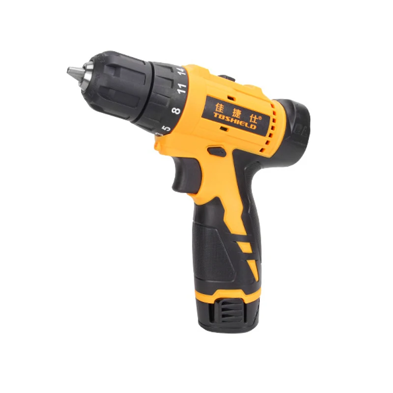 J05-12V Brushless Cordless Drill With Double 1.5A Batteries 12 volt Mini Drill Machines Power Drills