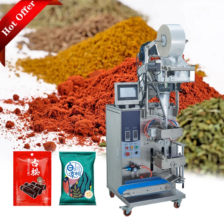 Stand up powder coco powder pepper powder spice filling packing machine