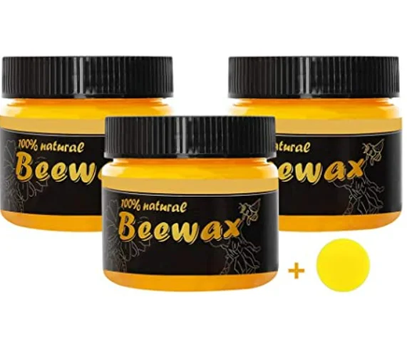 Natural,Traditional Wood Seasoning Beeswax Multipurpose Beeswax Furniture Polish for Wood Cleaner and Polish Furniture Care 123