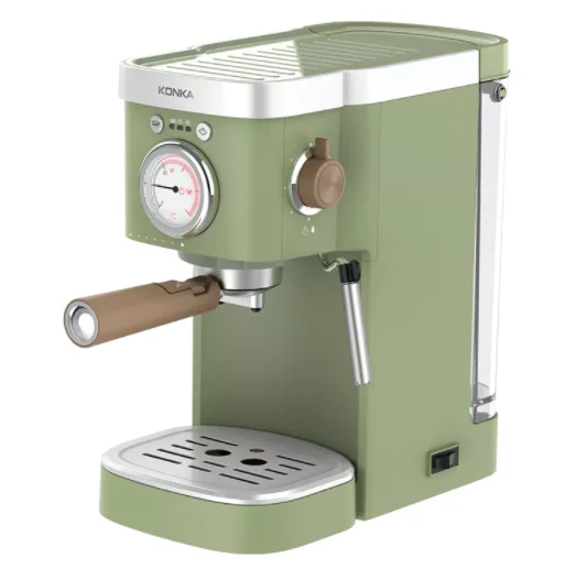 Italian semi-automatic capsule coffee machine household retro fancy milk bubble mini coffee powder dual purpose machine