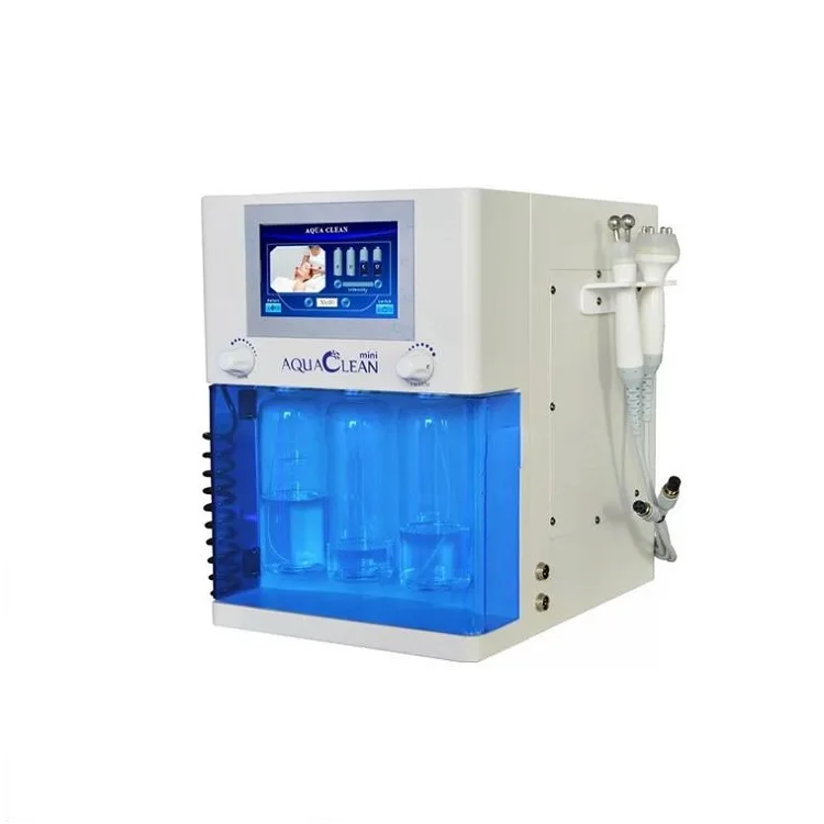 Blue 4 in 1 Hydra Microdermabrasion Facial Beauty Machine with RF BIO and Oxygen Spray