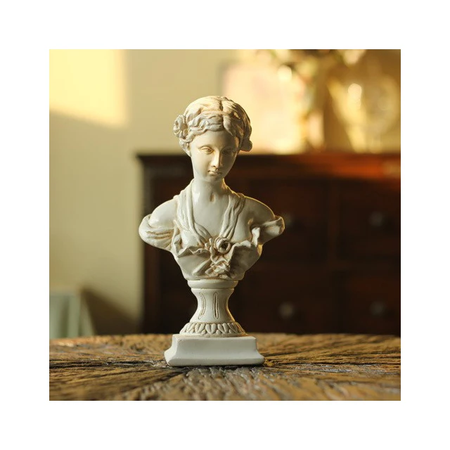 Resin decoration living room wine cabinet table TV cabinet ornaments European home decoration Venus girl head
